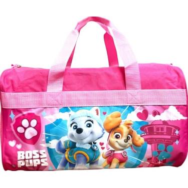 Imagem de Ruz Bolsa esportiva infantil de 45,7 cm para viagem e esportes, rosa, Large, Paw Patrol Boss Pups