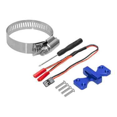 Imagem de JWQFBC Base Dissipadora de Calor para Ventoinha de Motor RC, 30 Mm X 30 Mm (1,18 Pol X 1,18 Pol), Substitui Componentes de Dissipação de Calor de Motores RC, Azul