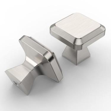 Imagem de Knobs de armário de cozinha Asidrama, pacote com 6 unidades de níquel 