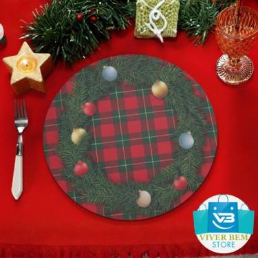 Imagem de KIT 4/6 Capas De Sousplat Estampado NATAL - Jogo Americano - Mesa Post