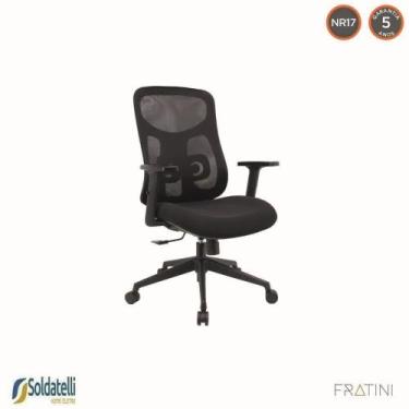 Imagem de Cadeira Office Everest Diretor Preto e Gelo-Cinza PP - Fratini, Preto