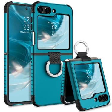 Imagem de Capa GUAGUA para Samsung Galaxy Z Flip 5 2 em 1 híbrida robusta