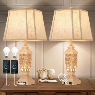 Imagem de Lâmpada AIDENOEY Farmhouses 27,5 polegadas USB USB C Touch vintage