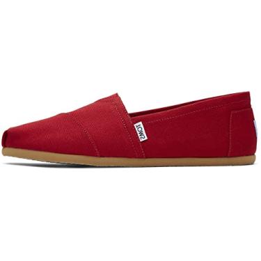 Imagem de TOMS Alpargata sem cadarço masculino, Vermelho, 8 Women/8 Men