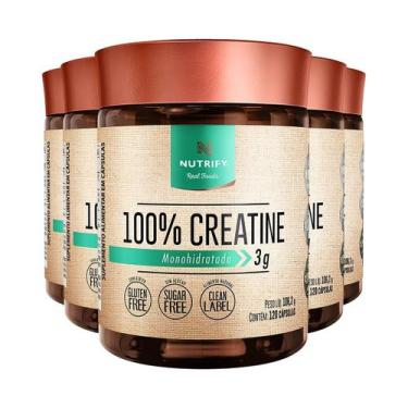 Imagem de Kit 5 Creatina 100% Creatine Nutrify 120 Cápsulas