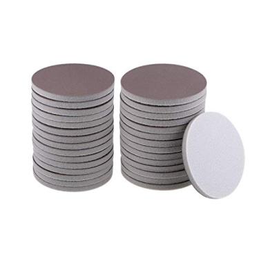 Imagem de Uxcell disco de lixamento de 7,6 cm com gancho de esponja e laço de lixamento para carro/seco para drywall de metal marrom Corundum 2000 Grit 30 peças