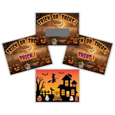 Imagem de Libemz, Trick or Treat Halloween Scratch Off Game Cards - 20pcs, 4x3 inches - Halloween Party Games, Cute Gaming for Halloween Party Activity Events Gifts