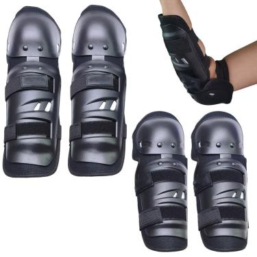 Imagem de Joelheira Cotoveleira Moto Motocross Bike Trilha Motocicleta Esporte Equipamento De Proteçao Joelho Cotovelo Segurança