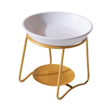 Imagem de Generic Queimador de óleo com estrutura de ferro, incensário com suporte para vela, decoração para casa, aquecedor de óleo, queimador de cera perfumada para, Ouro