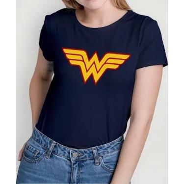 Imagem de Camiseta Camisa Algodão Feminina Masculina Adulto Mulher Maravilha Her