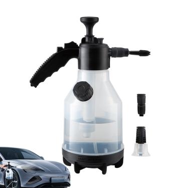 Imagem de Pulverizador de espuma para lavagem de carros,Pulverizador de espuma para carros, Frasco pulverizador de pressão portátil com pulverizador de água de três bicos, Pulverizador da espuma do pulverizador
