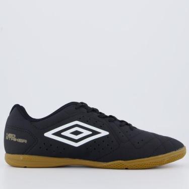 Imagem de Chuteira Umbro Neo Striker Futsal Preta e Marrom, 40