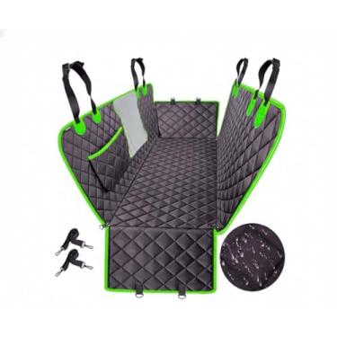 Imagem de Capa Pet Impermeável para Carro – 4 em 1 com Proteção Total, Antiderrapante, Acolchoada e com Cinto de Segurança | Para Cães e Gatos (Verde)