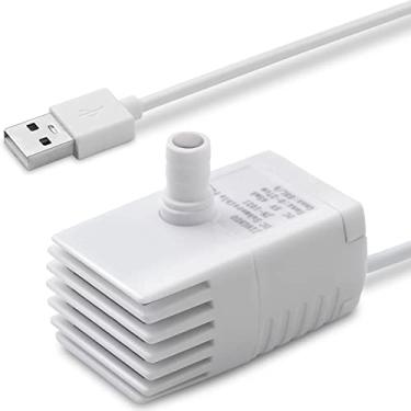 Imagem de Bomba de substituição para bebedouro gato operação silenciosa inclui com cabo energia compatível bebedouros trabalho silencioso em nível baixo água prolonga a vida útil limpeza regular