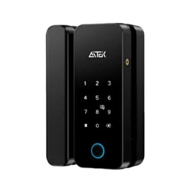 Imagem de Fechadura Digital Biométrica Sigma FE20, Preto, Porta de Vidro, RFID, Alimentação por Pilha, 8-12mm