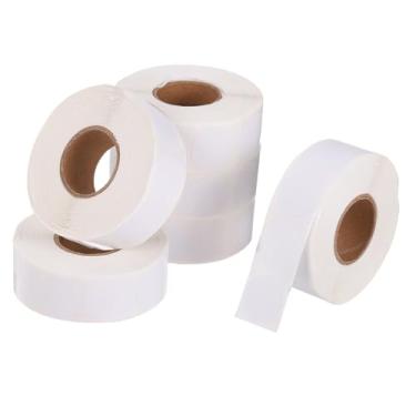 Imagem de PATIKIL 6000 peças de adesivos coloridos de 6 rolos, adesivos circulares de 1,9 cm, etiqueta de codificação para escritório, negócios, quintal, venda de garagem, decoração de casa, branco