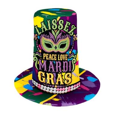 Imagem de Bemeiren Cartola de carnaval para mulheres e homens, chapéus de carnaval, engraçados, acessório de fantasia impresso em 3D para festivais e festas de carnaval