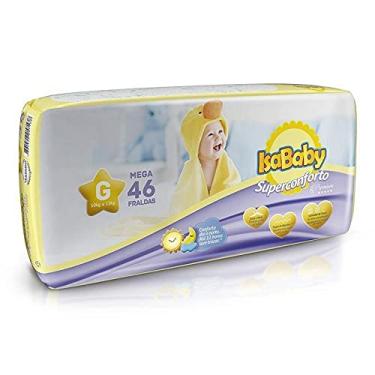 Imagem de Isababy – Fralda Descartável Premium Mega G 46 Unidades R5713 | Absorção 12h, Toque Algodão e Conforto Anatômico