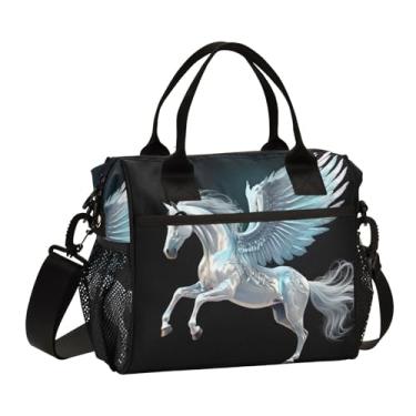 Imagem de GAIGEO Lancheira térmica para adultos com isolamento térmico para cupcakes, lancheira térmica reutilizável, lancheira para mulheres, isolada, M