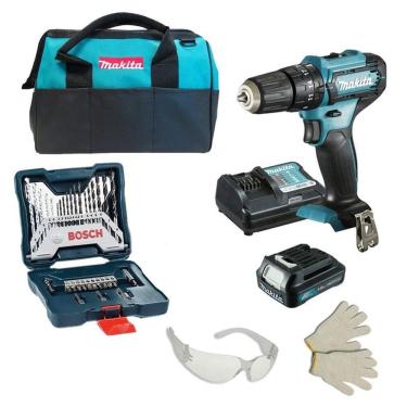 Imagem de Parafusadeira Furadeira 12V Hp333Dwyx3 Makita + Bolsa Makita