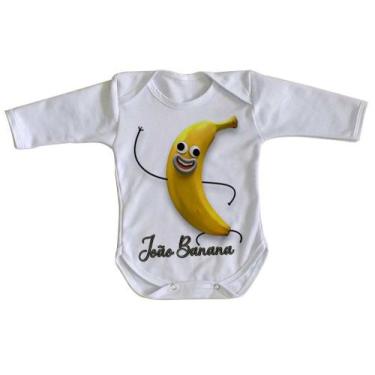 Imagem de body nenê criança roupa bebê manga longa João Banana, GG  (9-13 Meses)