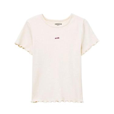 Imagem de Blusa Infantil Hering Manga Curta Em Ribana Menina-Feminino