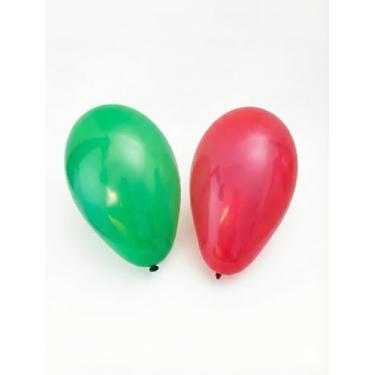 Imagem de Kit 40 Balões Boli Boli, N. 6.5 Liso, Festa, Aniversário, Natal, Casamento, Decoração, Verde E Vermelho Ou Azul E Rosa, Látex