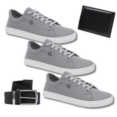 Imagem de Kit Leve Mais po Menos 3 Tênis Masculino + Cinto + Carteira - Bless Ac
