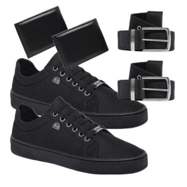 Imagem de Kit de 2 Tênis Casual Masculino Urban Street Confort Dia a Dia + 2 Cin