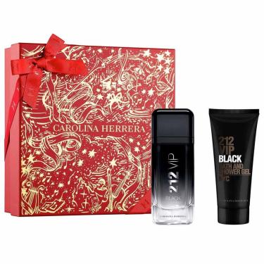 Imagem de Coffret Carolina Herrera Kit - Perfume 212 Vip Men Black + Gel de Banho Kit-Masculino