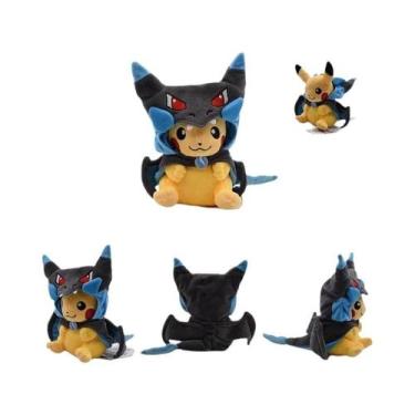 Imagem de Brinquedos De Pelúcia Eevee Pikachu Charizard Lucario Bonecos De Anima