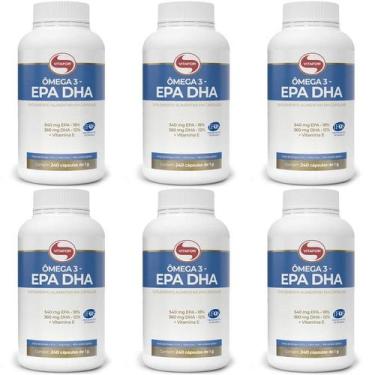 Imagem de Ômega 3 EPA DHA 240 cápsulas Vitafor - 6 unidades - Vitamina E