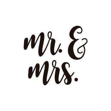 Imagem de Adesivo Para Balão Mr. E Mrs.