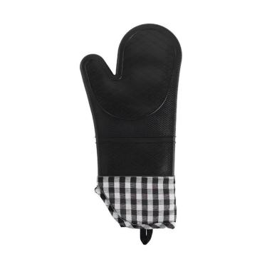 Imagem de Luva Térmica De Silicone Xadrez - Segurança E Estilo Na Cozinha