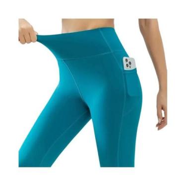 Imagem de Calças De Yoga Femininas De Cintura Alta Com Secagem Rápida E Efeito L