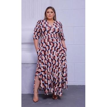 Imagem de Vestido longo midi - LESSA MODAS