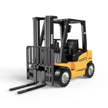 Imagem de Guindaste e empilhadeira de liga fundida de brinquedo para crianças, a