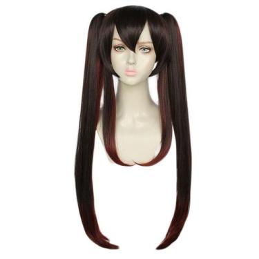 Imagem de Peruca de cosplay Anime Genshin Impact Hu Tao Halloween Party - taiyua