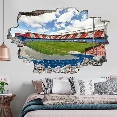 Imagem de Adesivos de parede 3D Soccer Stadium Sports Theme 40x60cm PVC - yiweis