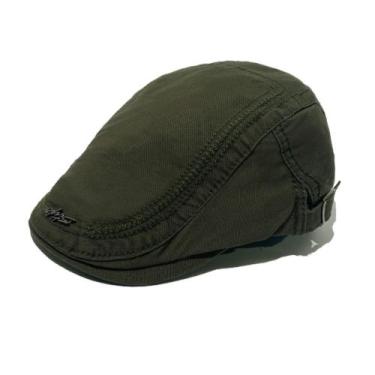 Imagem de Chapéu casual Gatsby Newsboy com boné plano para homens verde oliva - 