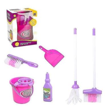 Imagem de Pá de lixo Role Play Broom Mop Bucket de 6 peças - Cleaning - Gloome S