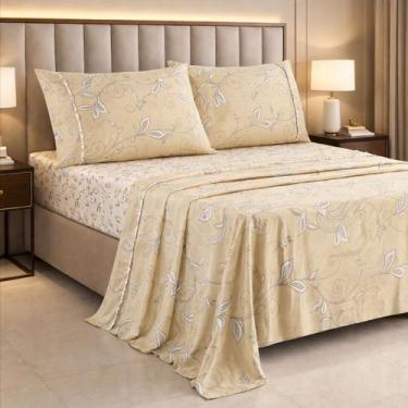 Imagem de Jogo De Cama Lauryn King 100%algodao 400 Fios Super Macio CONFORT Cor: