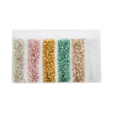 Imagem de Resina Epóxi UV Cristal Para Preenchimentos, Pedras De Vidro Quebradas