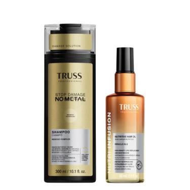 Imagem de Truss Stop No Metal Kit Shampoo e Óleo Nutri Infusion 60ml