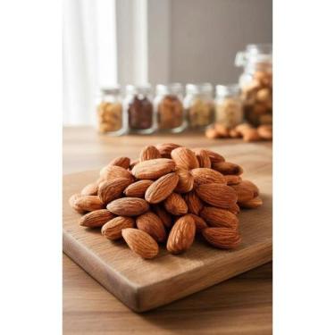 Imagem de Amêndoa Torrada Sem Sal Premium 500g Fresca e Crocante - Congratulatio