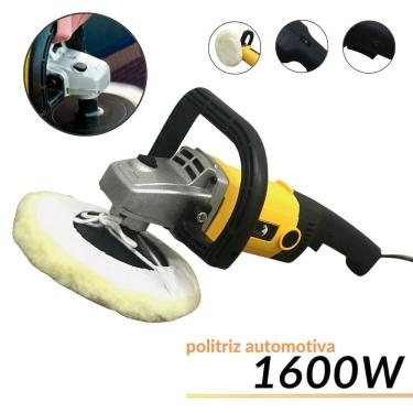Imagem de Politriz Automotiva Angular Profissional 7 Pol 1600W Máquina Polimento Polir Importway Iwpoa-1600