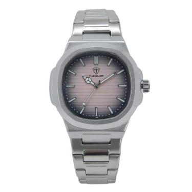 Imagem de Relógio Feminino Tuguir Analógico 9218 Prata e Rosa-Masculino