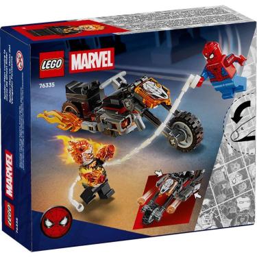 Imagem de Bloco de Montar - Homem-Aranha vs Motoqueiro Fantasma - M BRINQ