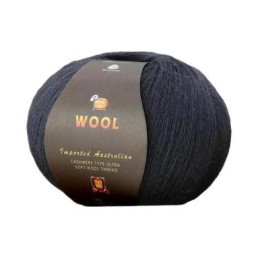 Imagem de Grande Pacote De 500g De Fio De Lã Fina De Cashmere Para Tricô Artesan