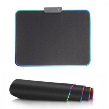 Imagem de Mousepad GAMER Speed Preto RGB Leds Coloridos - Exbom